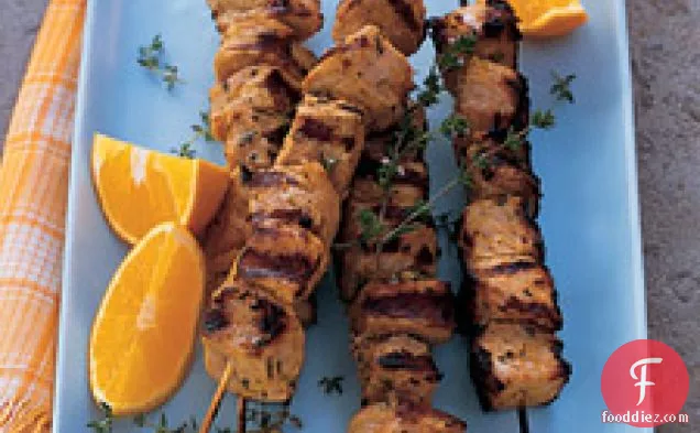 Pork Kebabs With Orange And Thyme