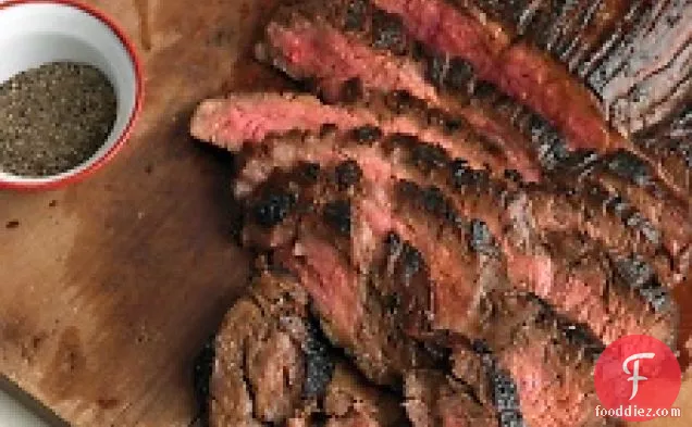 सोया-मैरीनेटेड फ्लैंक स्टेक