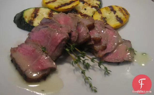 Lemon Steaks With Thyme Butter