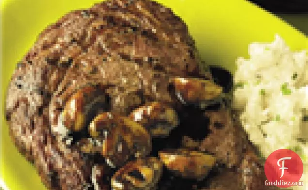Ribeye Steaks With Balsamic Mushroom Sauce