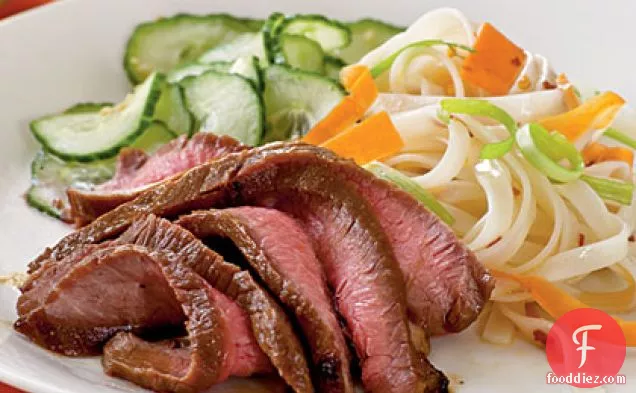 Maple and Soy-Glazed Flank Steak