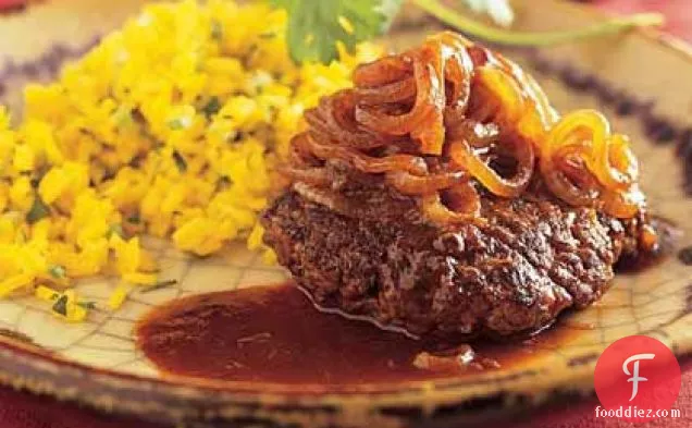 अडोबो ग्रेवी के साथ स्मूथर्ड सिरोलिन स्टेक