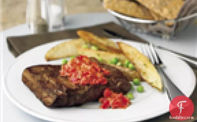 Pan-seared Steaks With Romesco Sauce