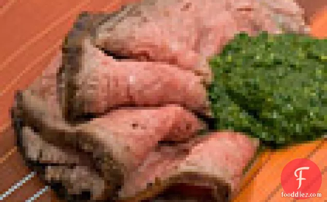 चिमिचुर्री के साथ फ्लैंक स्टेक