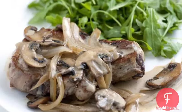 Pork Chop With White Wine Sauce