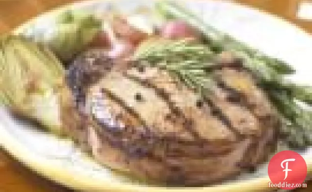 Grilled Brined Pork Chops