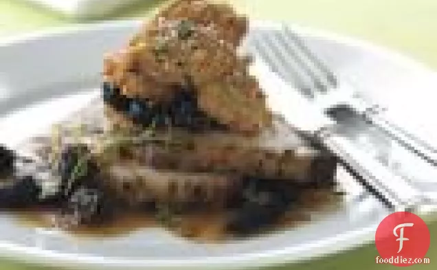 Roasted Pork Loin With Morel Sauce