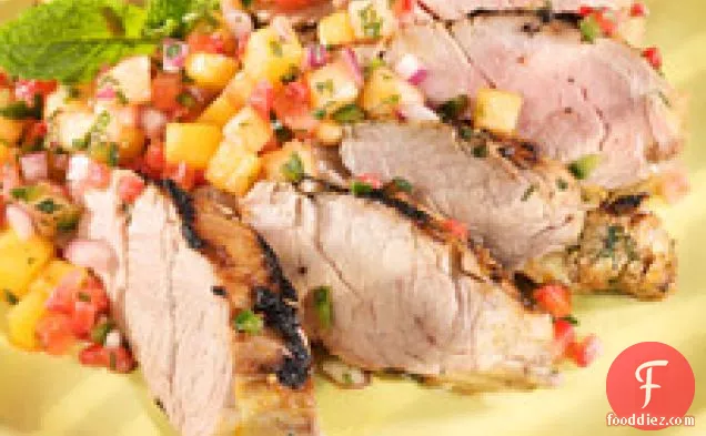 Grilled Pork Tenderloin With Fresh Fruit Salsa