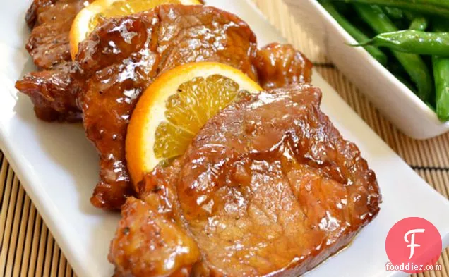 Orange Molasses Pork Chops