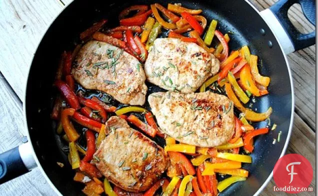 Pork Chops With Balsamic Peppers