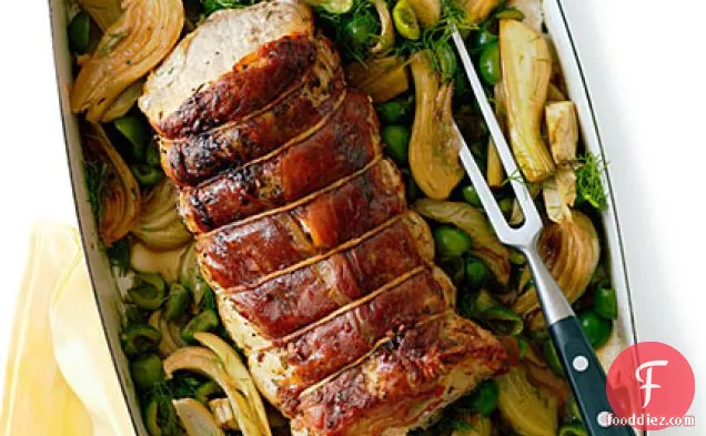 Rosemary Pork Roast with Fennel and Green Olives