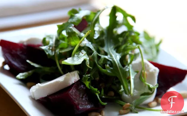 Beetroot, Goats Cheese, Pine Nut And Rocket Salad