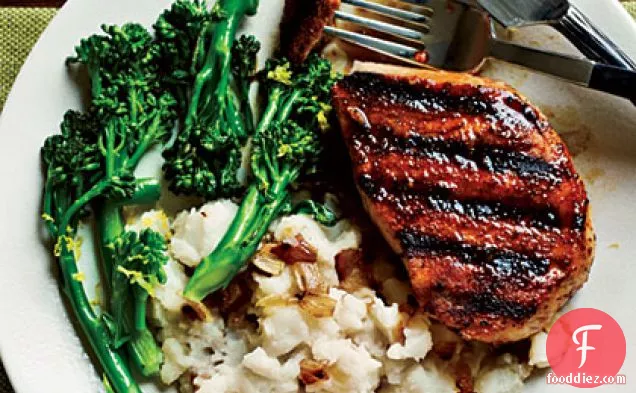 Smoky Pan-Grilled Pork Chops