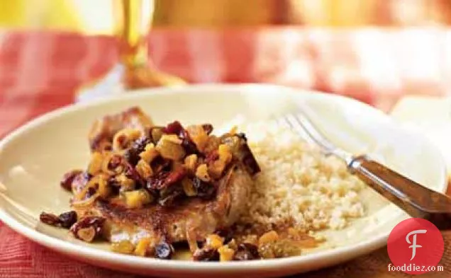Pan-Seared Pork Chops with Dried Fruit