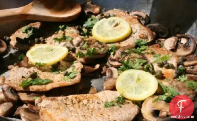 Lemon Pork With Mushrooms