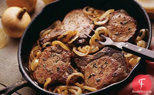 Pork Chops With Caramelized Onions