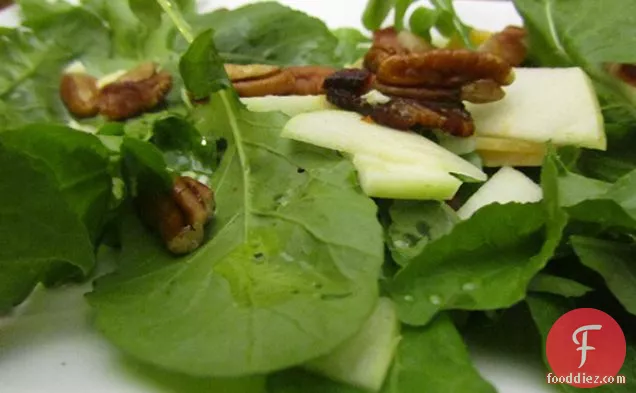 Arugula With Apples, Bacon, Aged Gouda, & Pecans
