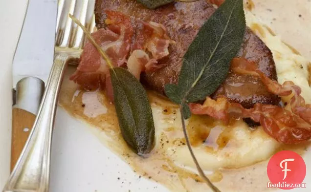 Calves Liver With Pancetta, Sage And Mashed Potatoes