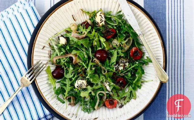 Cherry, Arugula + Wild Rice Salad