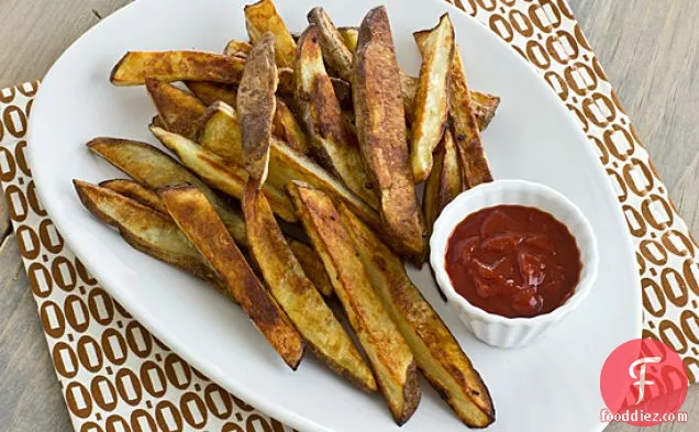 Garlicky Oven Fries With Harissa Ketchup