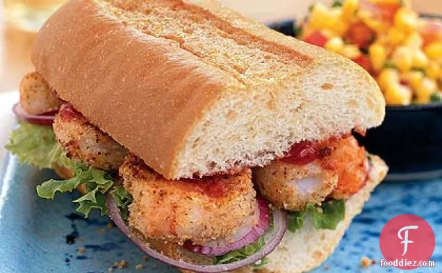 Shrimp Po'boy with Spicy Ketchup