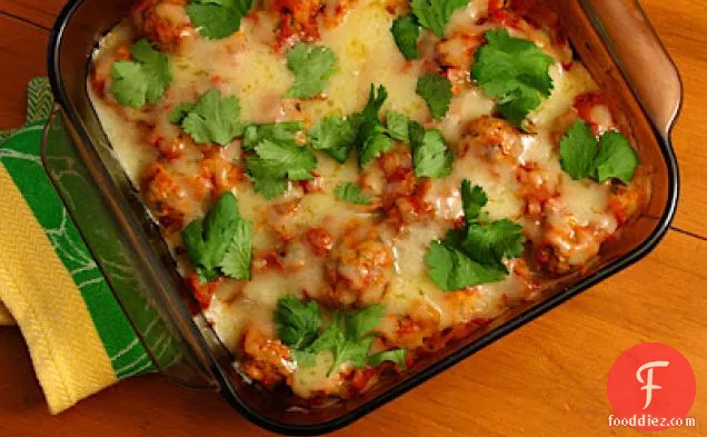 Baked Mexican Chicken Meatballs