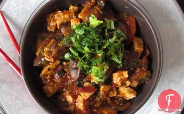 Mushroom Tofu Manchurian