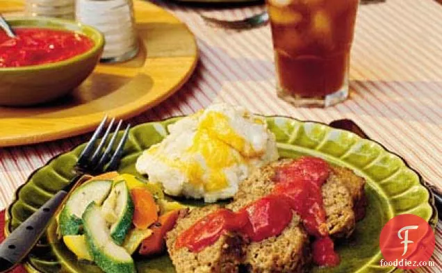 Meatloaf With Green Chile-Tomato Gravy