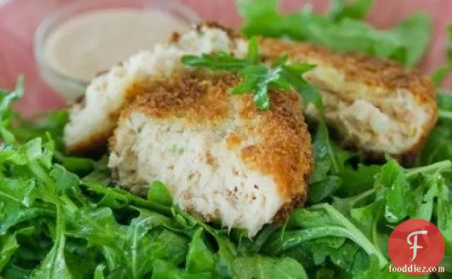 Salmon Patties With Spicy Low-fat Mayonnaise