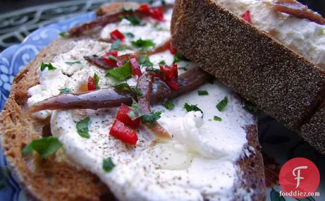 Labneh With Chilli And Anchovy