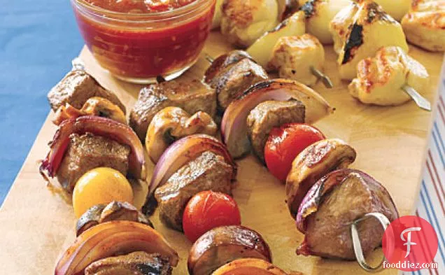 Chicken and Onion Kebabs