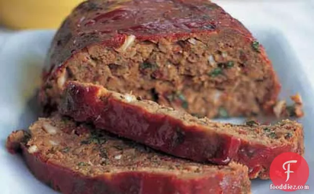 Italian Meat Loaf with Fresh Basil and Provolone