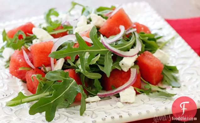 Watermelon Arugula And Feta Salad