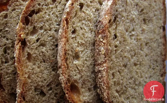 No-knead Oat Bread