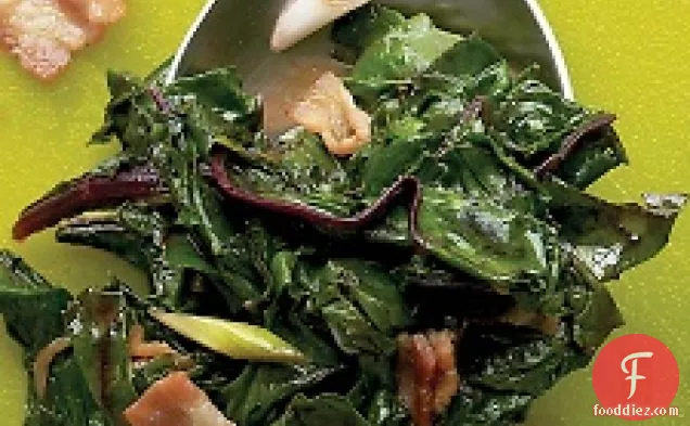 Beet Greens With Bacon