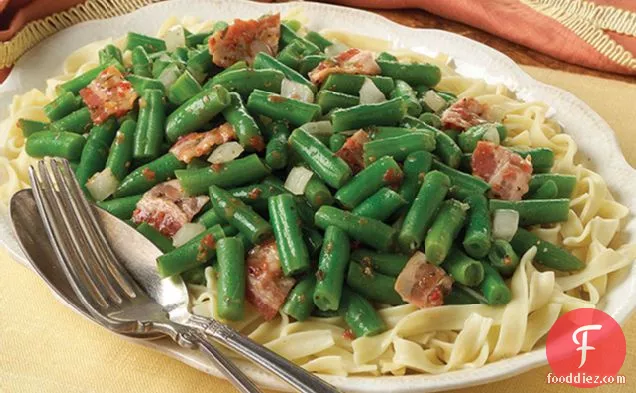 Green Beans & Bacon with Pasta