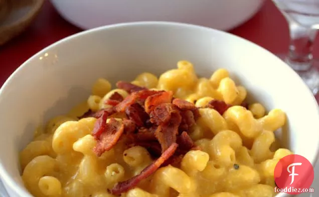 Roasted Butternut Squash & Brie Mac & Cheese With Smoky Bacon