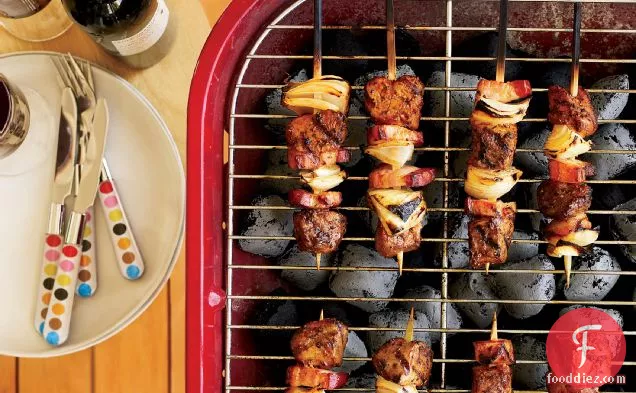 Pork and Bacon Kebabs