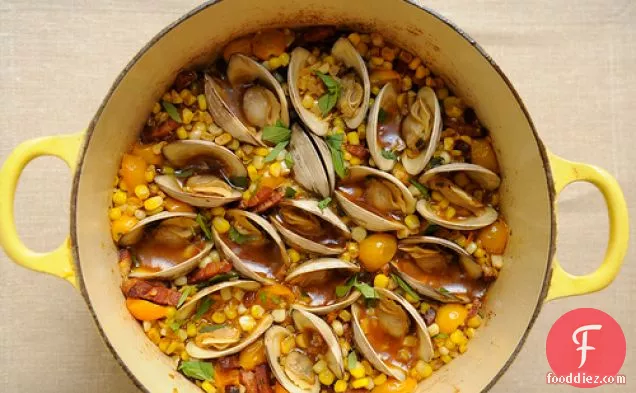 Corn, Bacon, And Clam Stew