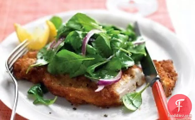 Chicken Milanese With Arugula Salad