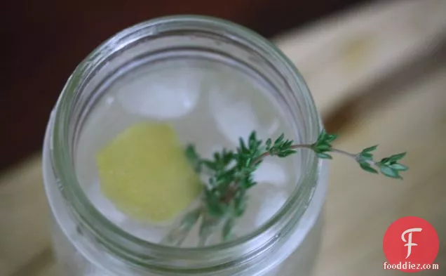 Homemade Thyme And Ginger Ale