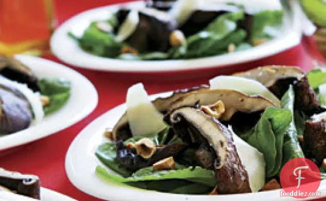 Grilled Mushroom, Arugula & Comté Salad