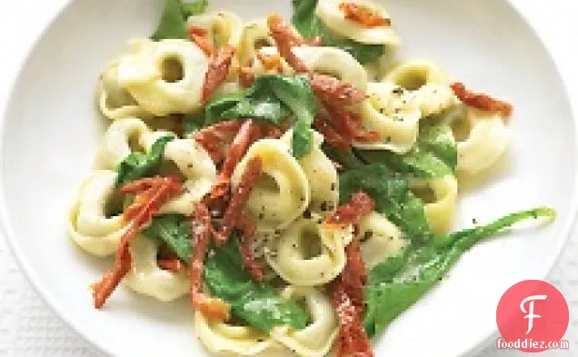 Beef Tortellini With Arugula And Sun-dried Tomatoes