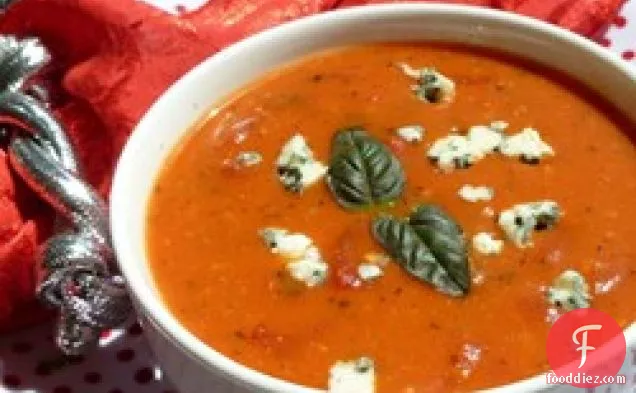 Cream of Tomato Gorgonzola Soup