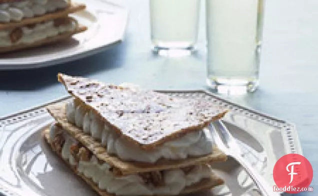 Praline Napoleons With Almond Cream Filling