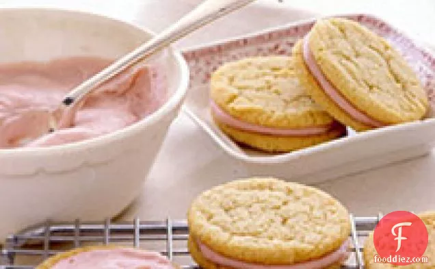 Raspberry-cream Sandwich Cookies