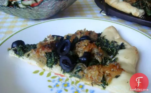 Clean Eating Pissaladiere With Spinach