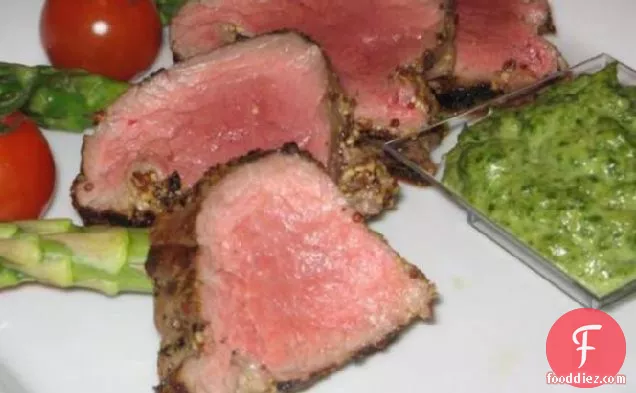 Fillet of Beef with Salsa Verde