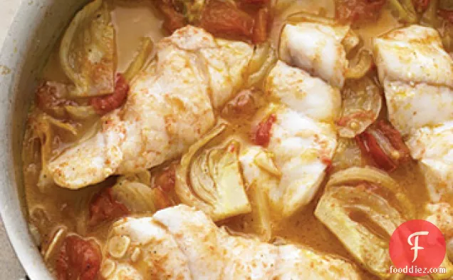 Braised Fish with Fennel and Tomato