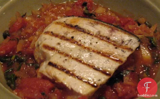 Swordfish With Tomatoes and Capers